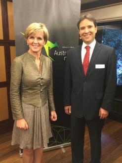 Visita da Ministra de Relaes Exteriores da Austrlia
